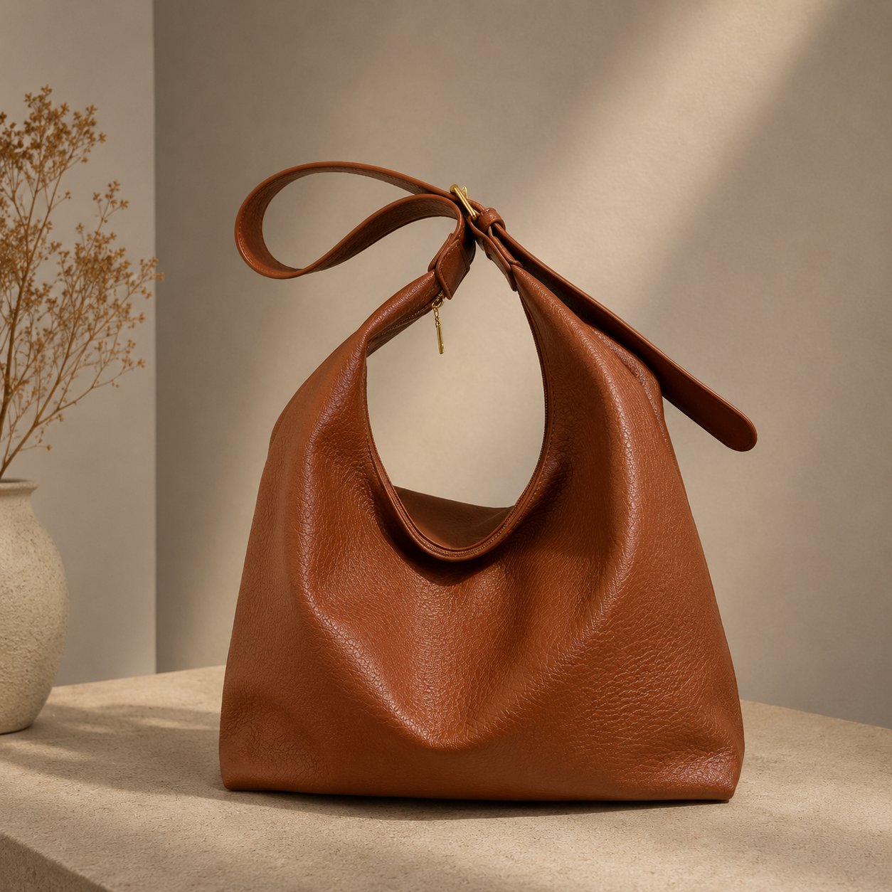 Bolso De Hombro De Cuero Suave