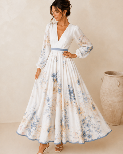 Vestıdo Maxı Boho Plısado