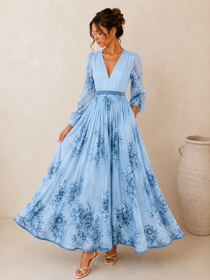 Vestıdo Maxı Boho Plısado